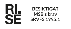 Godkännandebevis Tältuthyrning, RISE Rise of Sweden
