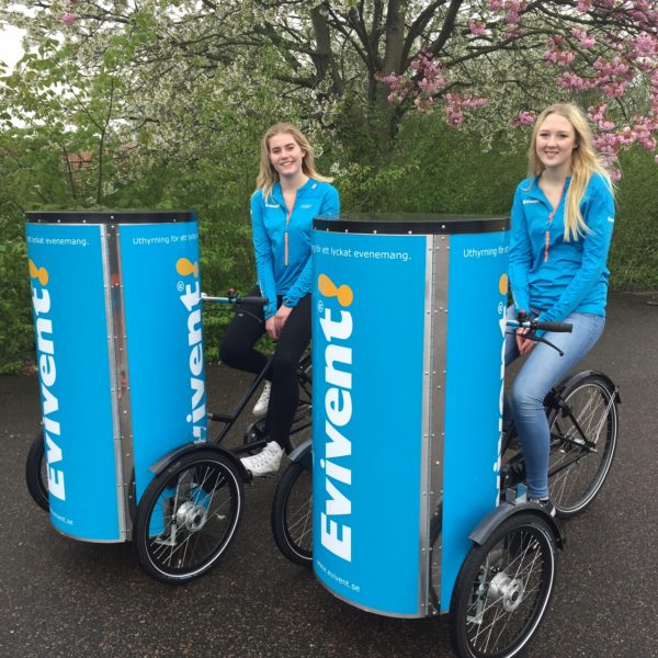 Pedalreklam, hyra, cykelreklam, uthyrning, expo