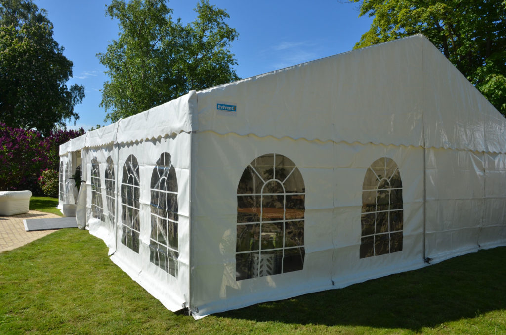 Tält, uthyrning, hyra, partytält 8 meter
